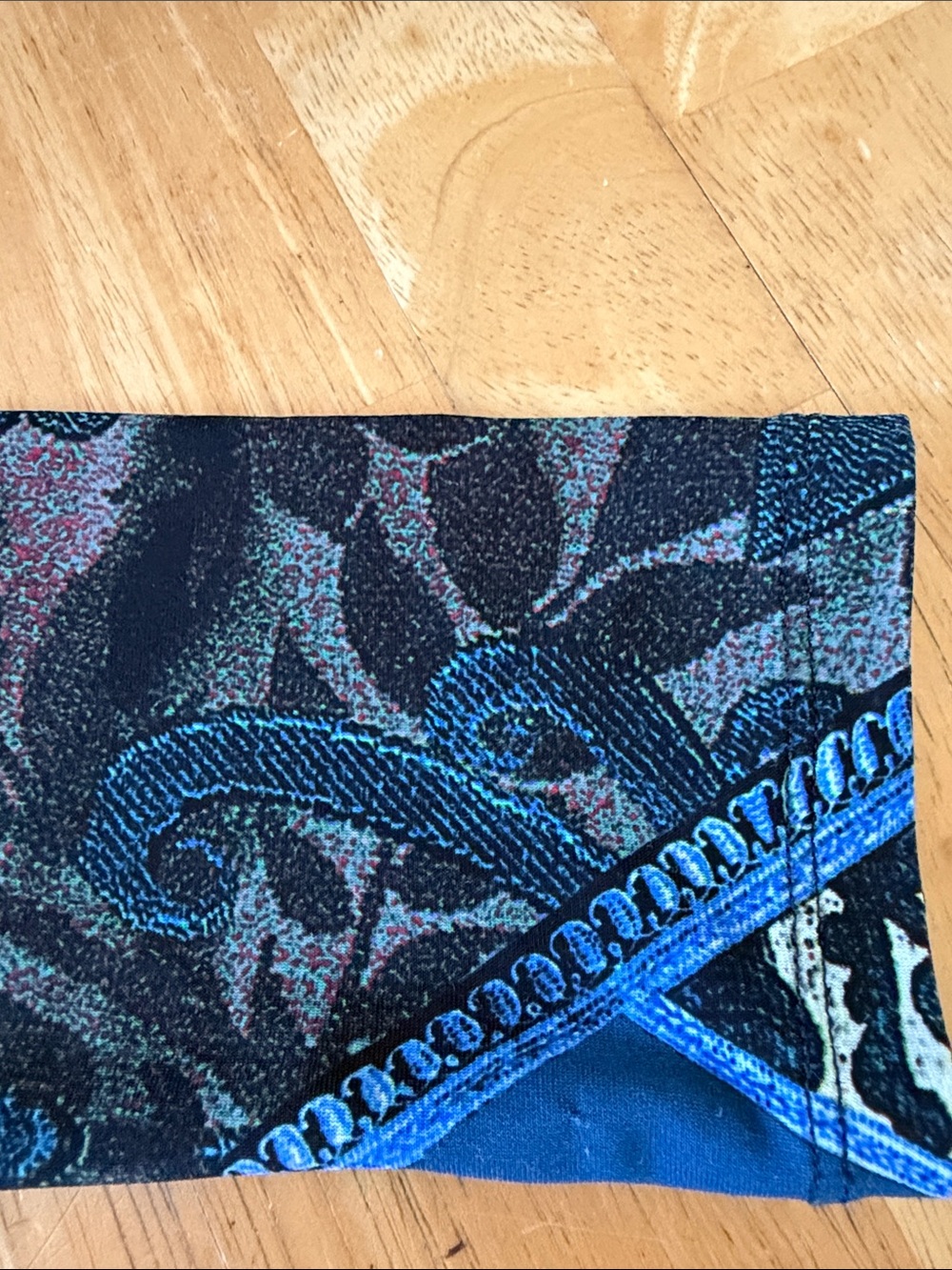 Roberto Cavalli Blue and Black Baroque 
Size Small - Picture 4 of 4